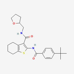 2-[(4-tert-butylbenzoyl)amino]-N-(tetrahydro-2-furanylmethyl)-4,5,6,7-tetrahydro-1-benzothiophene-3-carboxamide