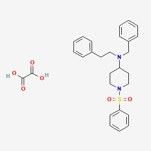 molecular formula C28H32N2O6S B3968184 N-benzyl-N-(2-phenylethyl)-1-(phenylsulfonyl)-4-piperidinamine oxalate 