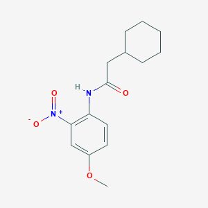 2-cyclohexyl-N-(4-methoxy-2-nitrophenyl)acetamide