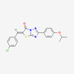 5-(4-chlorobenzylidene)-2-(4-isopropoxyphenyl)[1,3]thiazolo[3,2-b][1,2,4]triazol-6(5H)-one