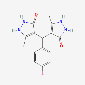 4,4'-[(4-fluorophenyl)methylene]bis(3-methyl-1H-pyrazol-5-ol)