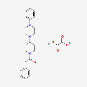 Oxalic acid;2-phenyl-1-[4-(4-phenylpiperazin-1-yl)piperidin-1-yl]ethanone