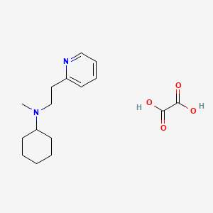 N-methyl-N-[2-(2-pyridinyl)ethyl]cyclohexanamine oxalate