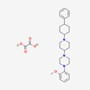 molecular formula C30H41N3O5 B3968409 1-(2-methoxyphenyl)-4-[1-(4-phenylcyclohexyl)-4-piperidinyl]piperazine oxalate 