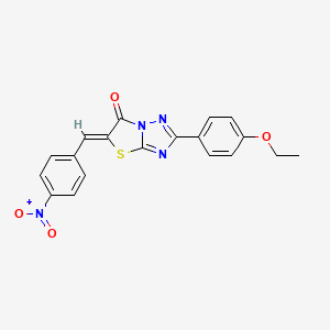 2-(4-ethoxyphenyl)-5-(4-nitrobenzylidene)[1,3]thiazolo[3,2-b][1,2,4]triazol-6(5H)-one