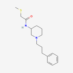 2-(methylthio)-N-[1-(3-phenylpropyl)-3-piperidinyl]acetamide