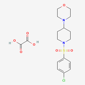 molecular formula C17H23ClN2O7S B3968457 4-{1-[(4-chlorophenyl)sulfonyl]-4-piperidinyl}morpholine oxalate 