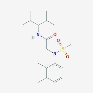 N~2~-(2,3-dimethylphenyl)-N~1~-(1-isopropyl-2-methylpropyl)-N~2~-(methylsulfonyl)glycinamide