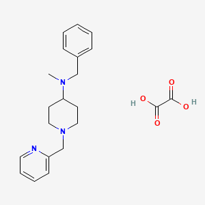 molecular formula C21H27N3O4 B3968501 N-benzyl-N-methyl-1-(pyridin-2-ylmethyl)piperidin-4-amine;oxalic acid 