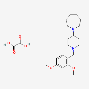 molecular formula C22H34N2O6 B3968508 1-[1-(2,4-dimethoxybenzyl)-4-piperidinyl]azepane oxalate 