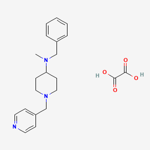 molecular formula C21H27N3O4 B3968526 N-benzyl-N-methyl-1-(4-pyridinylmethyl)-4-piperidinamine oxalate 