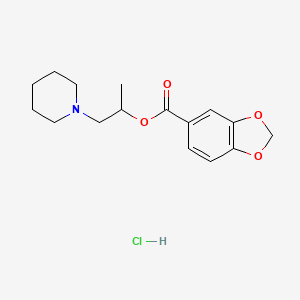 1-methyl-2-(1-piperidinyl)ethyl 1,3-benzodioxole-5-carboxylate hydrochloride