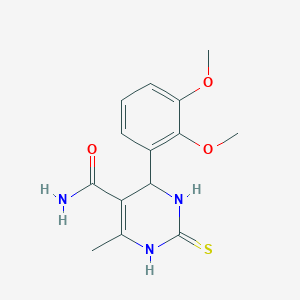 4-(2,3-dimethoxyphenyl)-6-methyl-2-thioxo-1,2,3,4-tetrahydro-5-pyrimidinecarboxamide