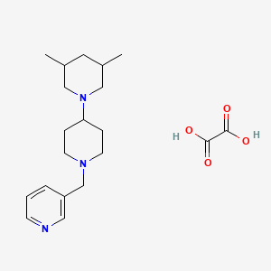 molecular formula C20H31N3O4 B3968549 3,5-dimethyl-1'-(3-pyridinylmethyl)-1,4'-bipiperidine oxalate 