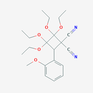2,2,3,3-Tetraethoxy-4-(2-methoxyphenyl)-1,1-cyclobutanedicarbonitrile