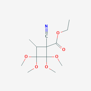 Ethyl 1-cyano-2,2,3,3-tetramethoxy-4-methylcyclobutanecarboxylate