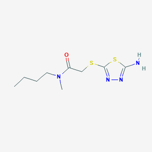 2-[(5-amino-1,3,4-thiadiazol-2-yl)thio]-N-butyl-N-methylacetamide