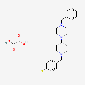 molecular formula C26H35N3O4S B3968584 1-benzyl-4-{1-[4-(methylthio)benzyl]-4-piperidinyl}piperazine oxalate 