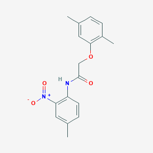 molecular formula C17H18N2O4 B3968593 2-(2,5-dimethylphenoxy)-N-(4-methyl-2-nitrophenyl)acetamide 