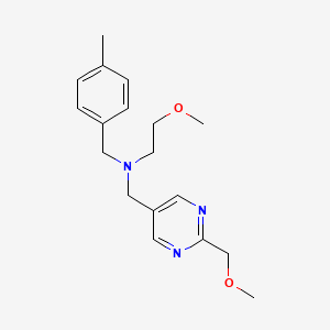 (2-methoxyethyl){[2-(methoxymethyl)pyrimidin-5-yl]methyl}(4-methylbenzyl)amine