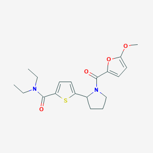 molecular formula C19H24N2O4S B3968650 N,N-diethyl-5-[1-(5-methoxy-2-furoyl)-2-pyrrolidinyl]-2-thiophenecarboxamide 