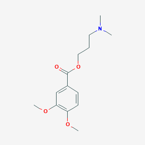 molecular formula C14H21NO4 B3968665 3-(dimethylamino)propyl 3,4-dimethoxybenzoate 