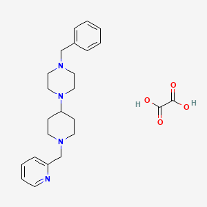 molecular formula C24H32N4O4 B3968723 1-benzyl-4-[1-(2-pyridinylmethyl)-4-piperidinyl]piperazine oxalate 