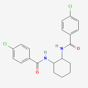 molecular formula C20H20Cl2N2O2 B3968740 N,N'-1,2-cyclohexanediylbis(4-chlorobenzamide) 