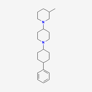 molecular formula C23H36N2 B3968773 3-methyl-1'-(4-phenylcyclohexyl)-1,4'-bipiperidine 