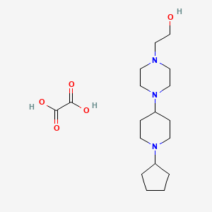 2-[4-(1-cyclopentyl-4-piperidinyl)-1-piperazinyl]ethanol ethanedioate (salt)