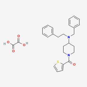 N-benzyl-N-(2-phenylethyl)-1-(2-thienylcarbonyl)-4-piperidinamine oxalate