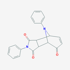 molecular formula C21H16N2O3 B396883 4,11-Diphenyl-4,11-diazatricyclo[5.3.1.0~2,6~]undec-9-ene-3,5,8-trione 