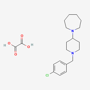 molecular formula C20H29ClN2O4 B3968835 1-[1-(4-chlorobenzyl)-4-piperidinyl]azepane oxalate 