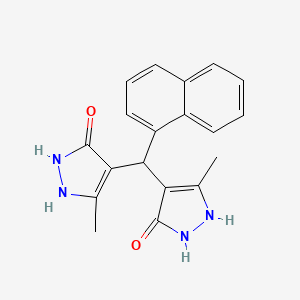 4,4'-(1-naphthylmethylene)bis(3-methyl-1H-pyrazol-5-ol)