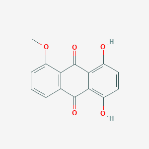 molecular formula C15H10O5 B396888 1,4-Dihydroxy-5-methoxyanthra-9,10-quinone 
