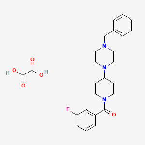 molecular formula C25H30FN3O5 B3968924 1-benzyl-4-[1-(3-fluorobenzoyl)-4-piperidinyl]piperazine oxalate 