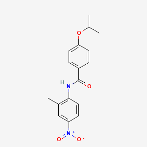 molecular formula C17H18N2O4 B3968965 4-isopropoxy-N-(2-methyl-4-nitrophenyl)benzamide 