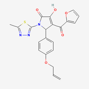 5-[4-(allyloxy)phenyl]-4-(2-furoyl)-3-hydroxy-1-(5-methyl-1,3,4-thiadiazol-2-yl)-1,5-dihydro-2H-pyrrol-2-one