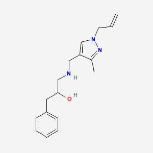 1-{[(1-allyl-3-methyl-1H-pyrazol-4-yl)methyl]amino}-3-phenylpropan-2-ol