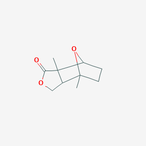 molecular formula C10H14O3 B396901 2,7-Dimethyl-4,10-dioxatricyclo[5.2.1.0~2,6~]decan-3-one 