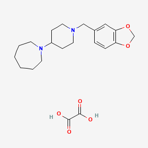 1-[1-(1,3-benzodioxol-5-ylmethyl)-4-piperidinyl]azepane oxalate