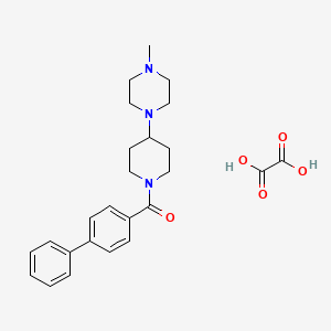 1-[1-(4-biphenylylcarbonyl)-4-piperidinyl]-4-methylpiperazine oxalate