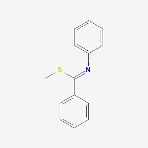molecular formula C14H13NS B396903 methyl N-phenylbenzenecarboximidothioate CAS No. 6780-43-4