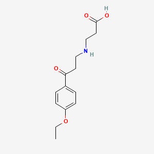 molecular formula C14H19NO4 B3969042 N-[3-(4-ethoxyphenyl)-3-oxopropyl]-beta-alanine 