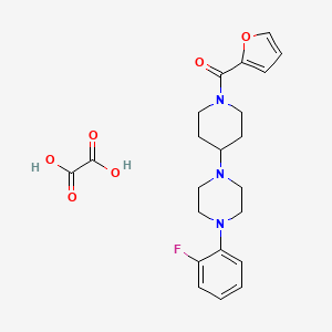 molecular formula C22H26FN3O6 B3969048 1-(2-fluorophenyl)-4-[1-(2-furoyl)-4-piperidinyl]piperazine oxalate 