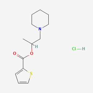 molecular formula C13H20ClNO2S B3969058 1-methyl-2-(1-piperidinyl)ethyl 2-thiophenecarboxylate hydrochloride 