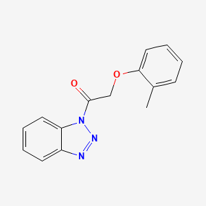 molecular formula C15H13N3O2 B3969065 1-[(2-methylphenoxy)acetyl]-1H-1,2,3-benzotriazole CAS No. 135363-08-5