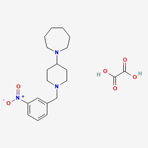 molecular formula C20H29N3O6 B3969112 1-[1-(3-nitrobenzyl)-4-piperidinyl]azepane oxalate 