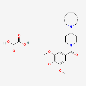 1-[1-(3,4,5-trimethoxybenzoyl)-4-piperidinyl]azepane oxalate