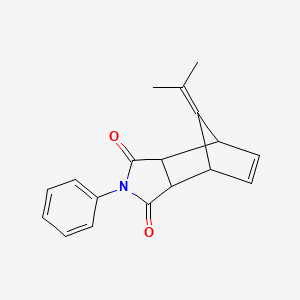 molecular formula C18H17NO2 B3969140 2-phenyl-8-(propan-2-ylidene)-3a,4,7,7a-tetrahydro-1H-4,7-methanoisoindole-1,3(2H)-dione 